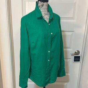 J. Crew Green Button Down Shirt